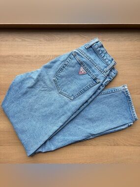 Guess Women's Light Blue Straight Leg Jeans